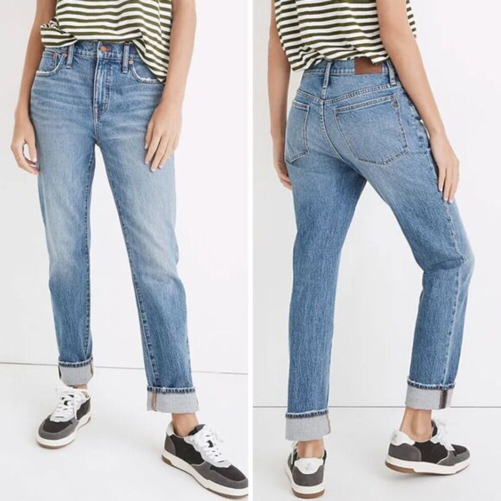 Madewell Tomboy‎ Straight Jeans in Wright Wash, 26, MD681